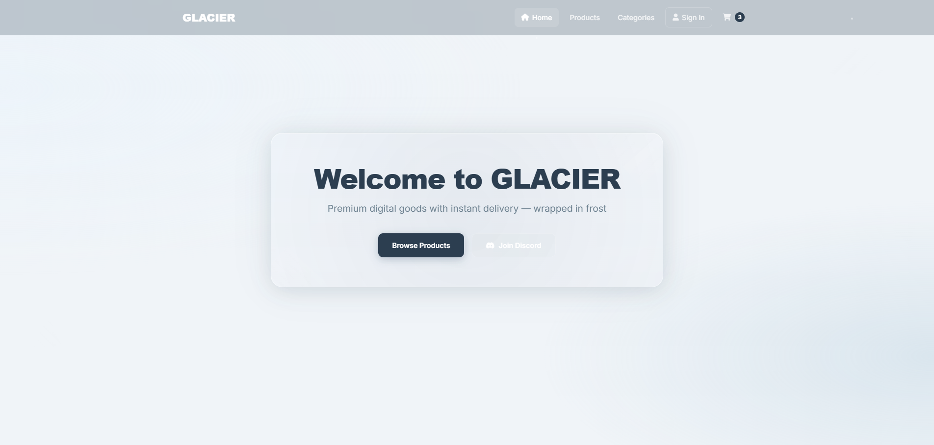 GLACIER screenshot 2